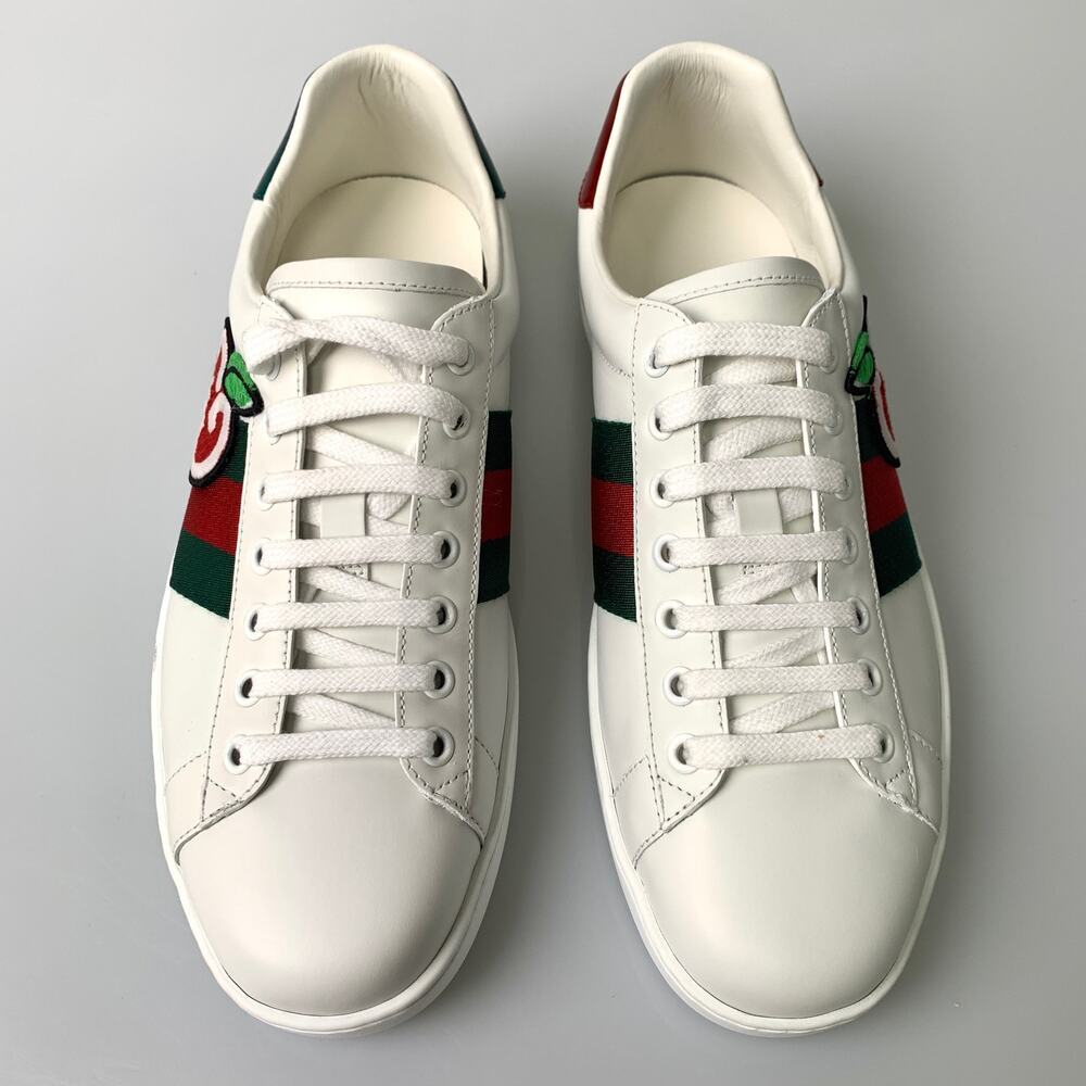 NIB Gucci man GG Apple Ace Shoes Size 6 - Picture 2 of 16